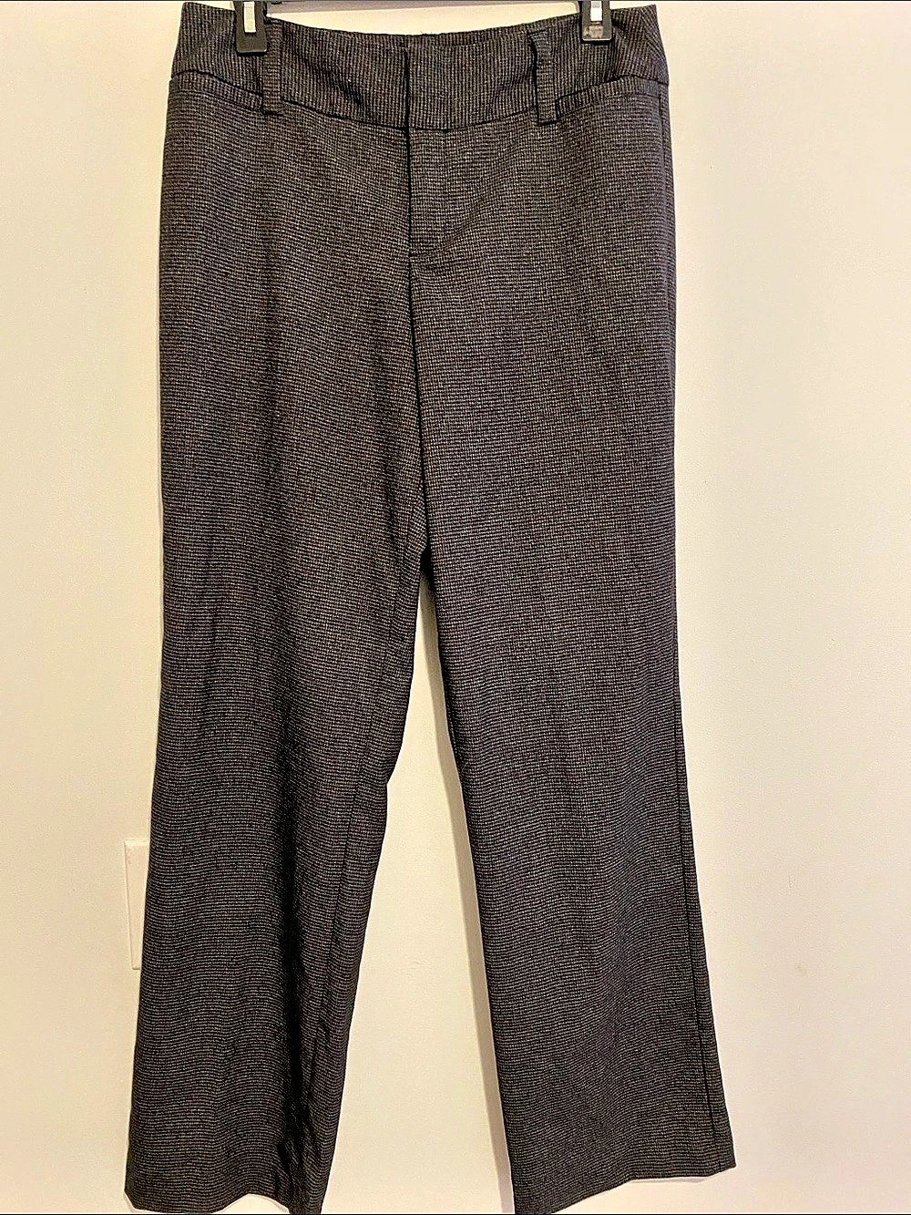 AB Studio Women's Bootcut Pants in Black & Gray Size 6